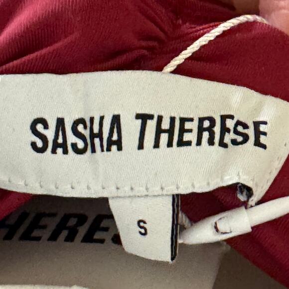 New BNWT Sasha Therese Harper Burgundy Maxi Dress Size Small - Picture 15 of 16